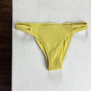 Smocked yellow abercrombie swim bottoms